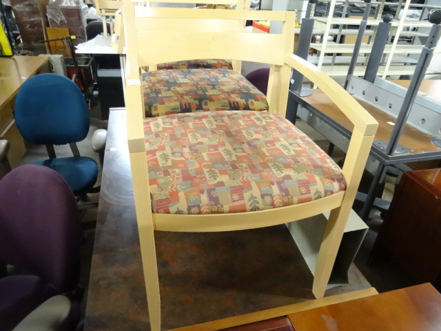 2 Matching Wood Framed Side Chairs