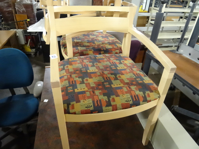 2 Matching Wood Framed Side Chairs