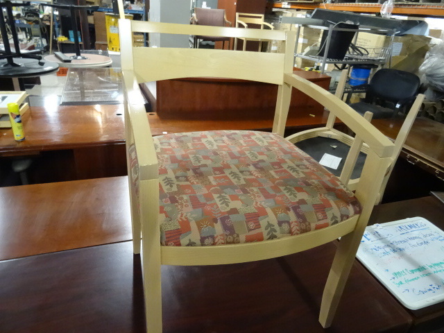 2 Matching Wood Framed Side Chairs