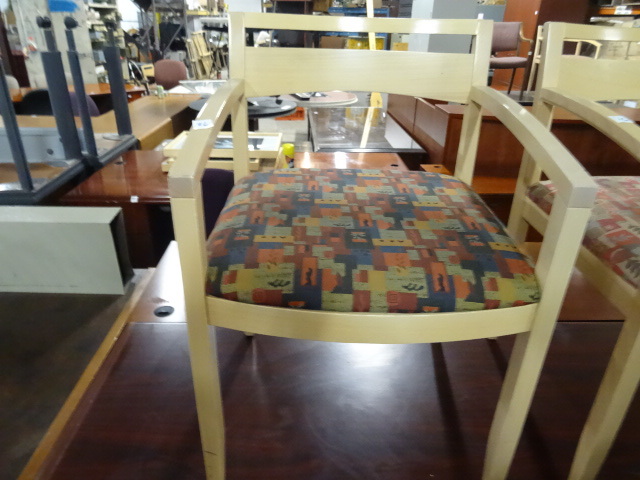 2 Matching Wood Framed Side Chairs