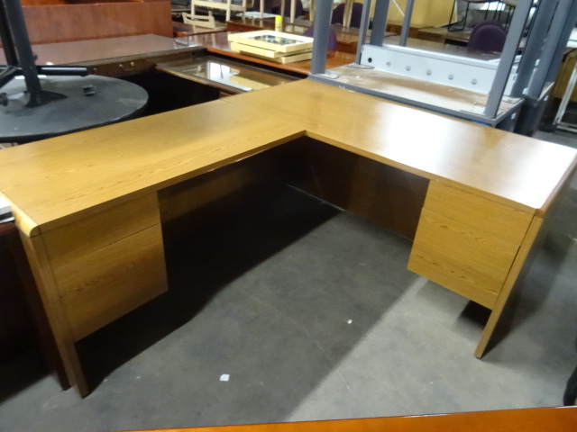 4 Drawer L Shaped Office Desk