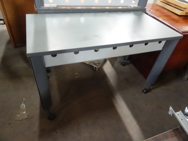 Metal Framed Work Station on Wheels