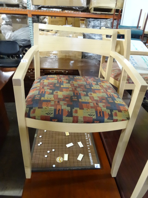 2 Matching Wood Framed Side Chairs