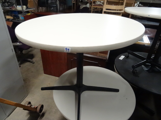 Round Table with Metal Base 36