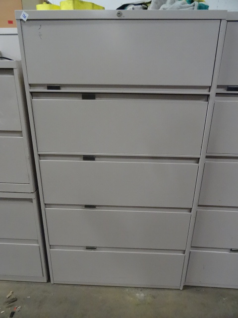 36 Metal 5 Drawer Lateral File