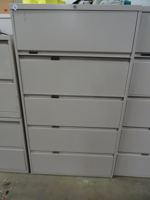 36 Metal 5 Drawer Lateral File