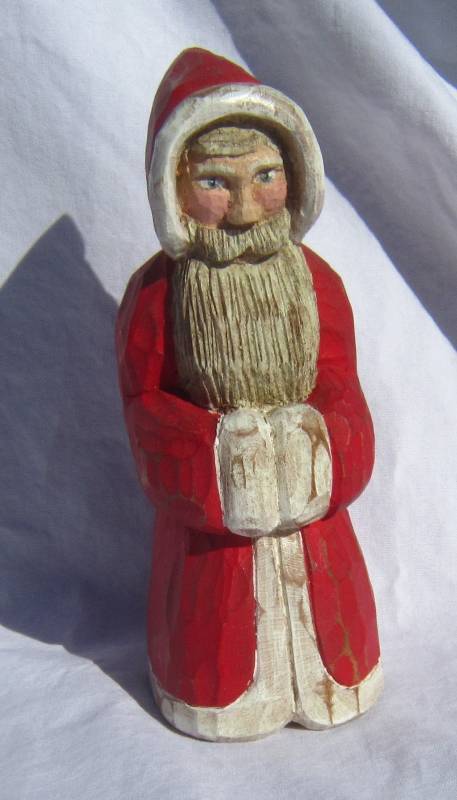 Gary Durand Folk Art Santa - Collectible