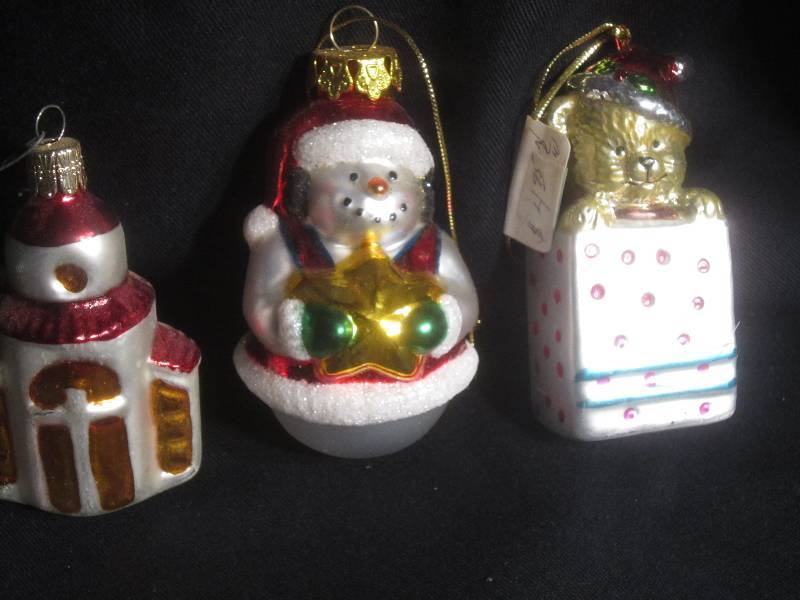 Christmas Blown Glass Ornaments