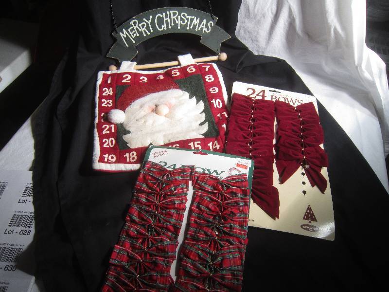 Christmas Lot - Bows and Christmas Advent Calendar