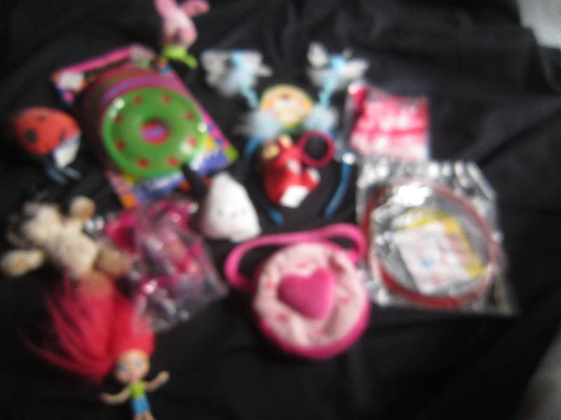 Lot of Toys - Teletubbies key chain, Head Boppers, Frisbees, Mcdonalds Toys, ETC