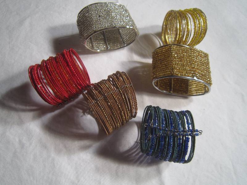Lot of New Napkin Rings - Very Unique Beaded
