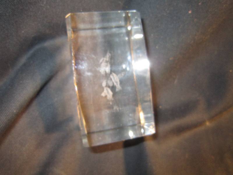 Hummingbird Glass Paper Weight