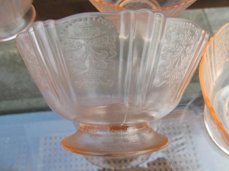 Pink Depression Bowls
