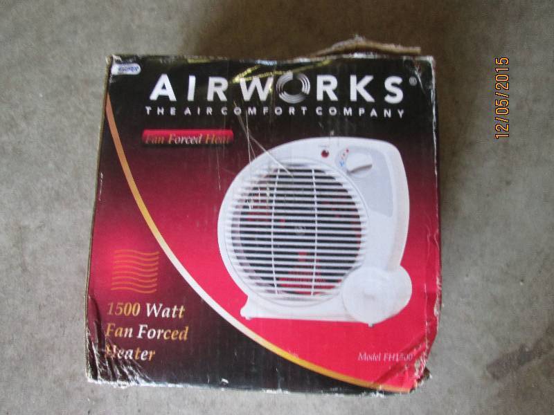 air works brand small heater 1500 w...