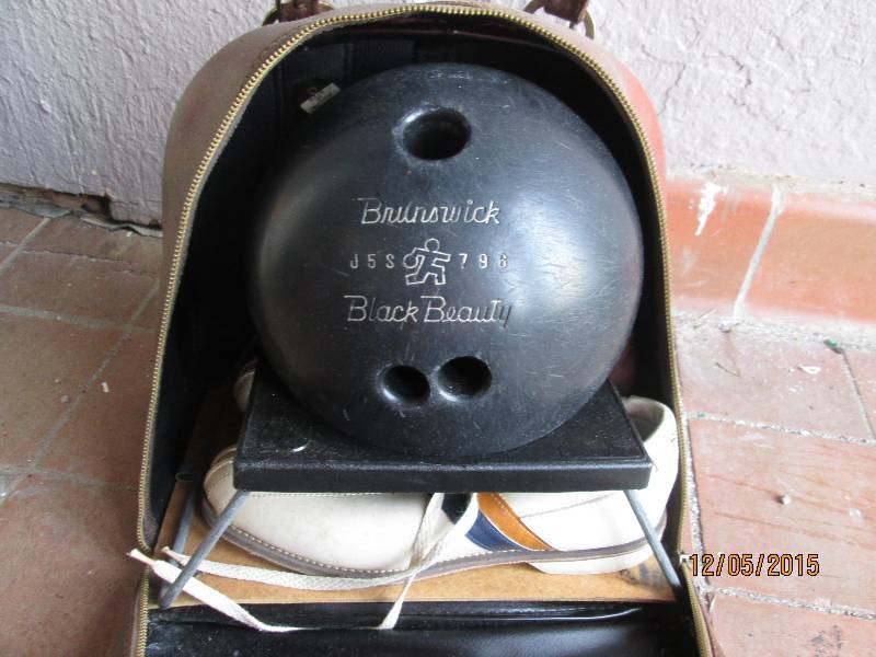 bowling ball bag with striker brand...