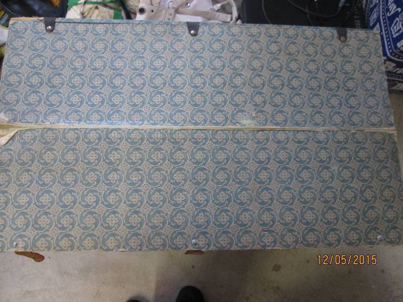 vintage storage box made of hard bo...
