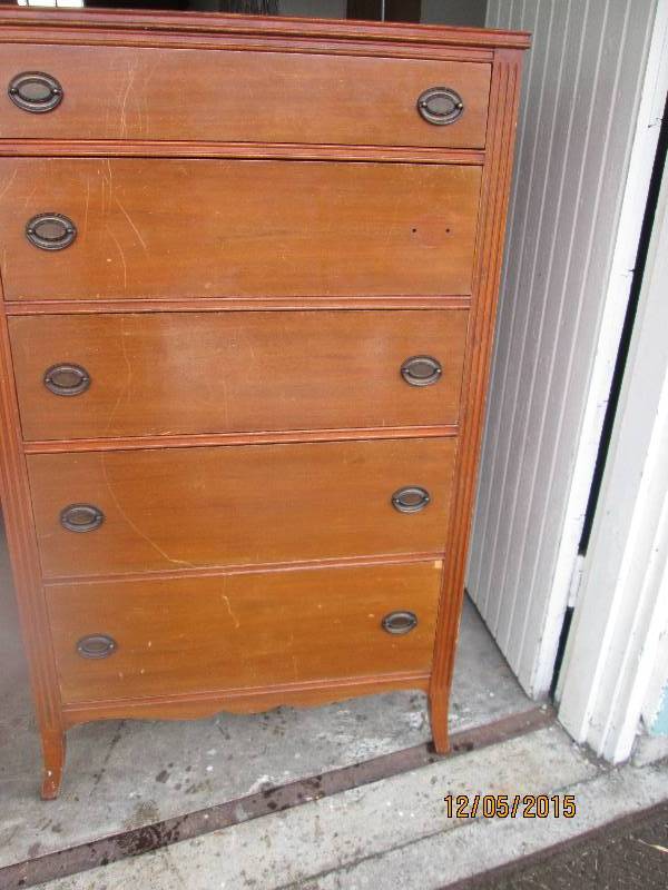 vintage wooden dresser, missing one...