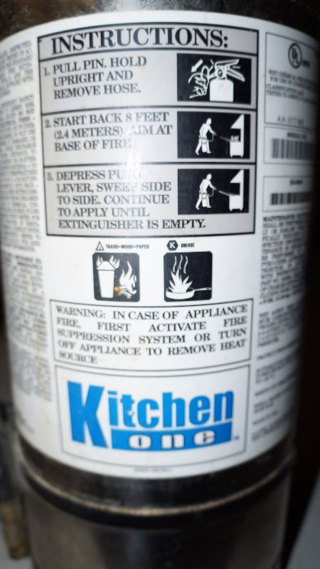 KItchen One Fire Extinguisher