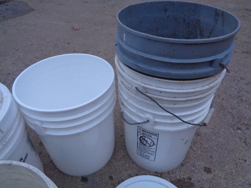 Assorted Buckets and Lids
