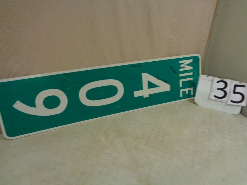 Mile 409 Street Sign