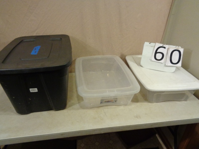 3 Totes with Lids