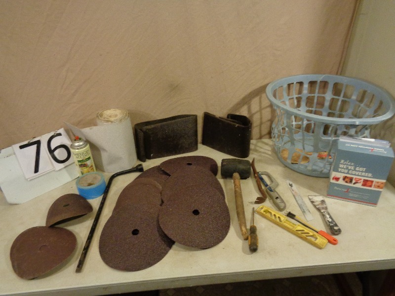 Tools, Sandpaper and More.