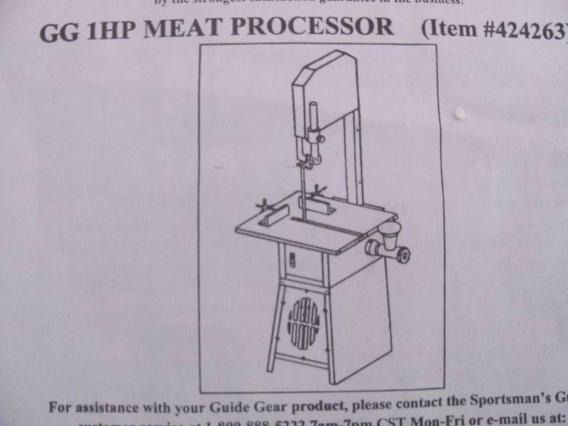 Electric Meat BandsawProcessor