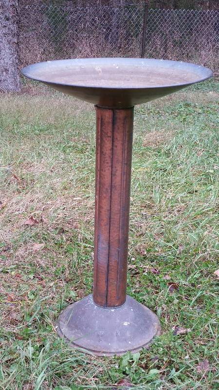 lot 37 image: Copper Bird Bath