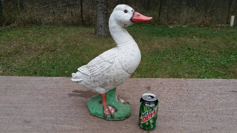 lot 61 image: Concrete Duck Statue