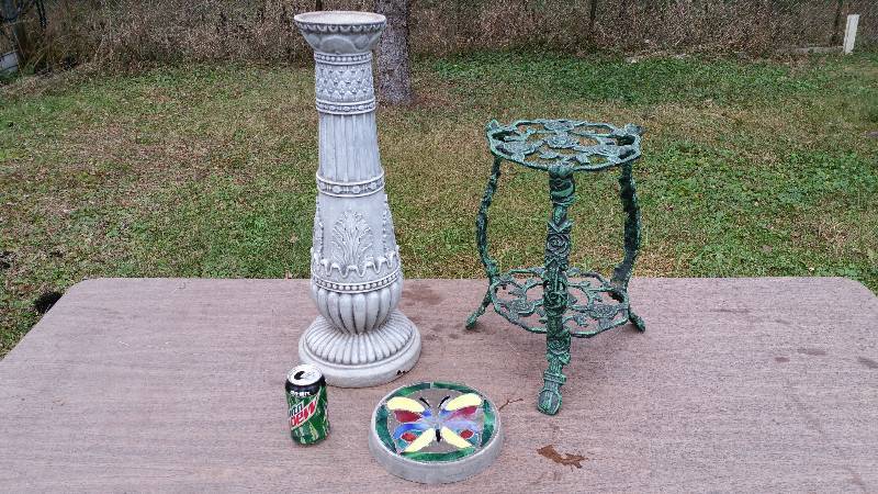 lot 64 image: Cast Plant Stand