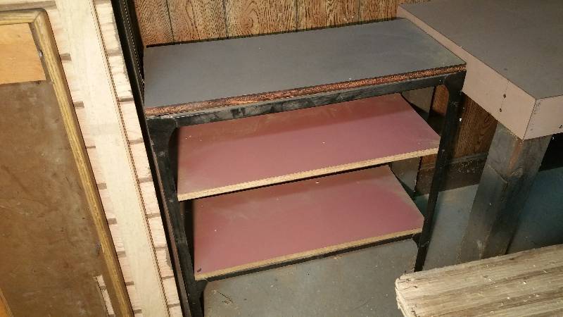 lot 277 image: Shop Table With Shelf