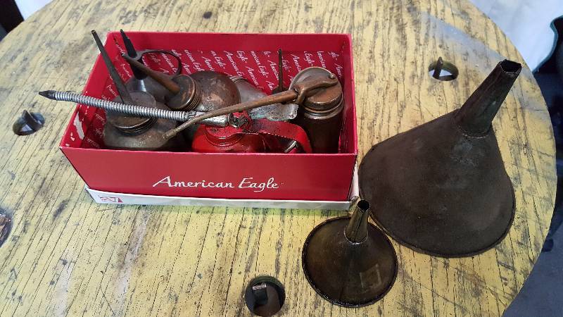 lot 155 image: Tin Oil Cans