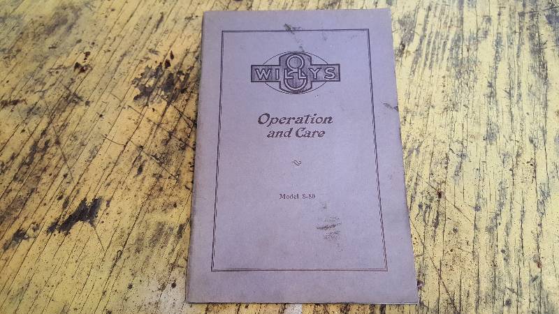 lot 221 image: Willys 8 Manual