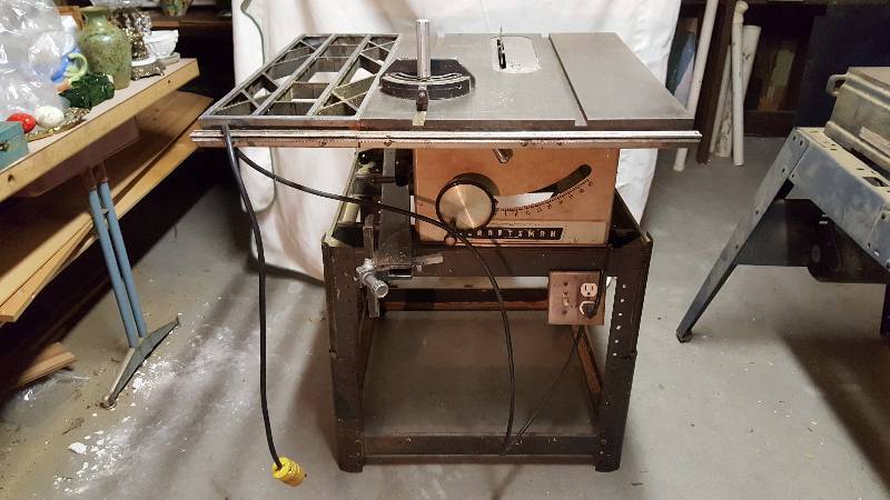 lot 250 image: Craftsman Table Saw