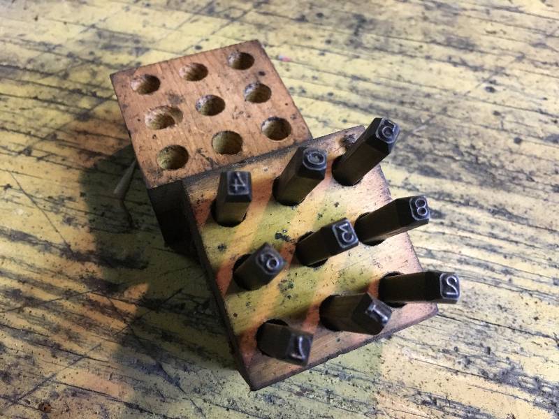 lot 103 image: Number Punch Set