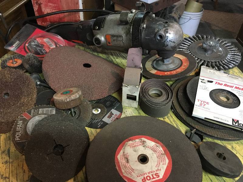 lot 108 image: Grinding Wheels and Sander