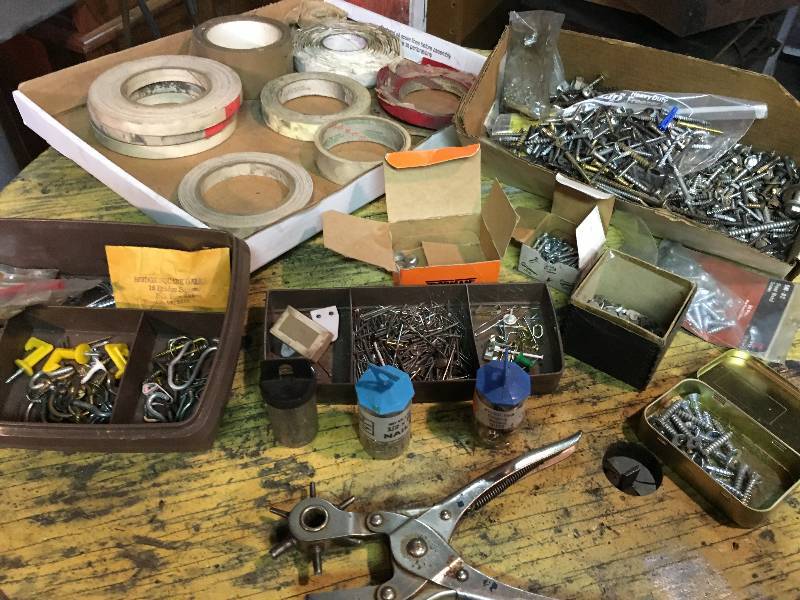 lot 111 image: Lether Punch and Screws