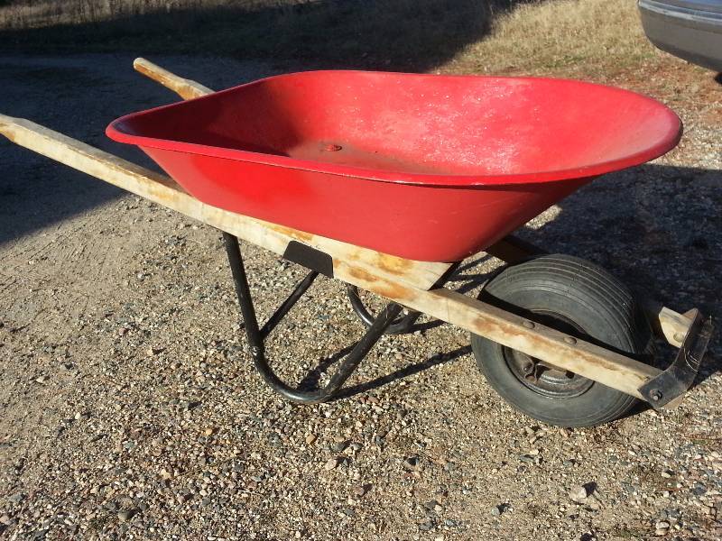 lot 9 image: Red Wheelbarrow
