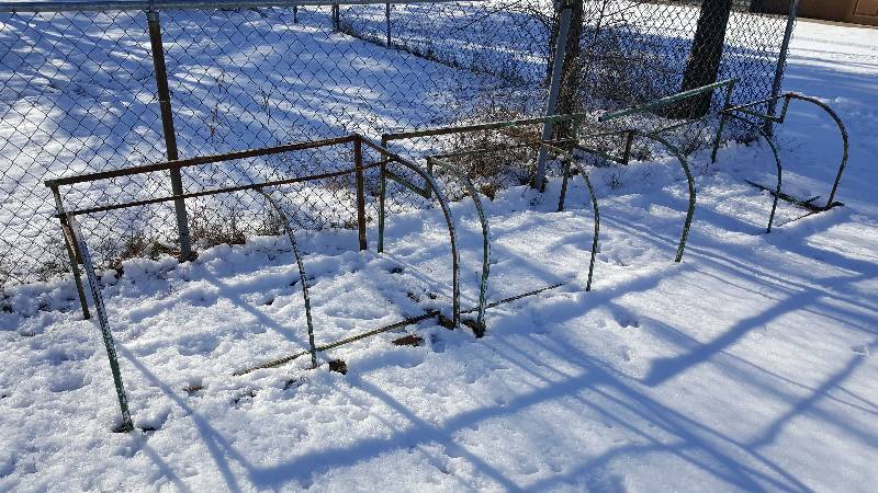 lot 301 image: (3) Metal Awning Frames