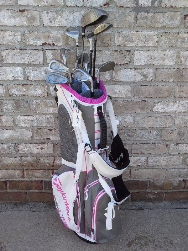 Mixed Brand Clubs and Bag
