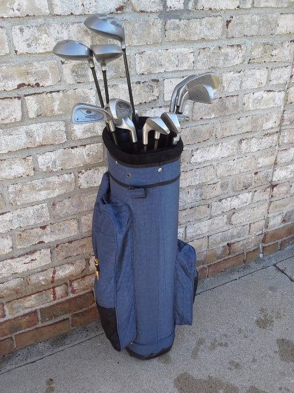 Mixed Brand Clubs and Bag