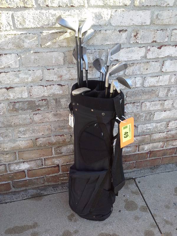 Mixed Brand Clubs and Bag