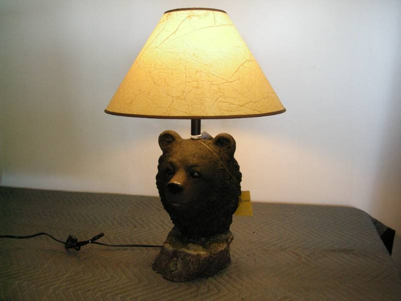 Bear Bust Desk Lamp