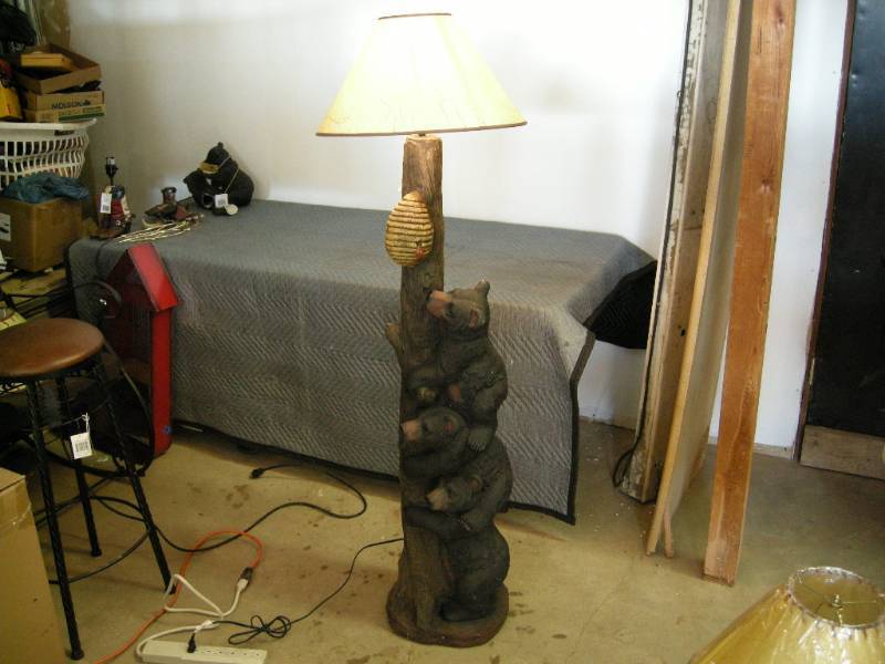 Black Bear Floor Lamp