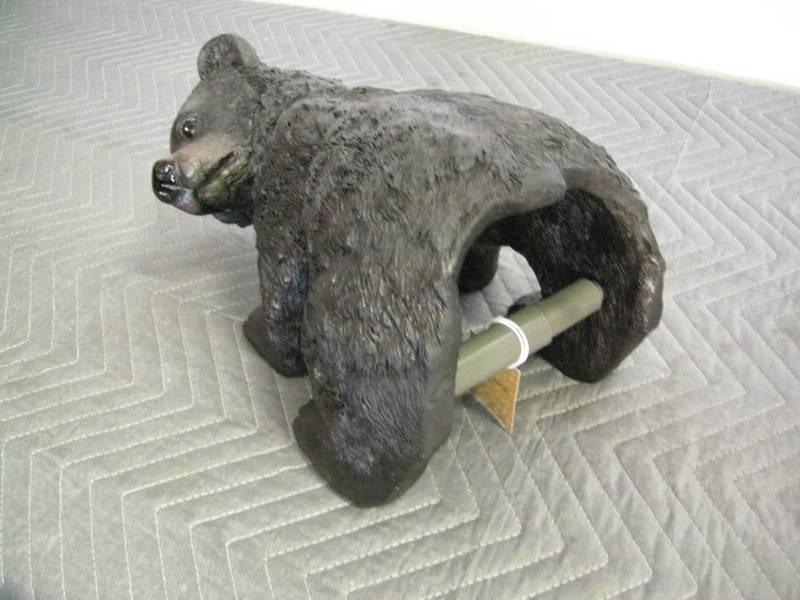 Black Bear Toilet Paper Holder