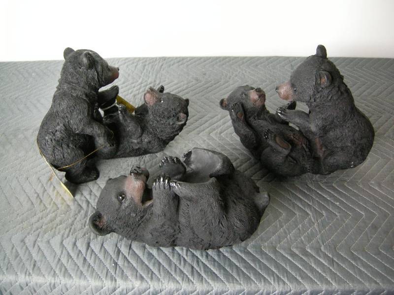Group Whimsical Bear Figures