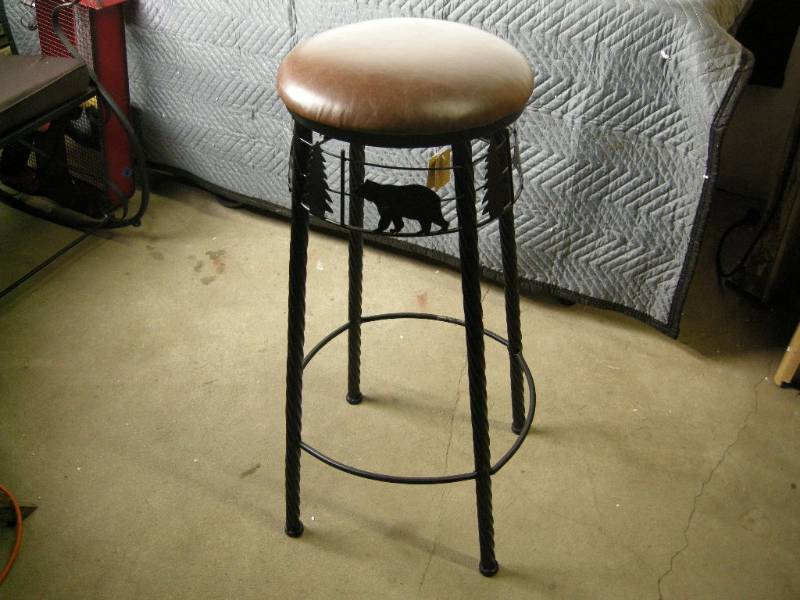 Metal Bear Stool