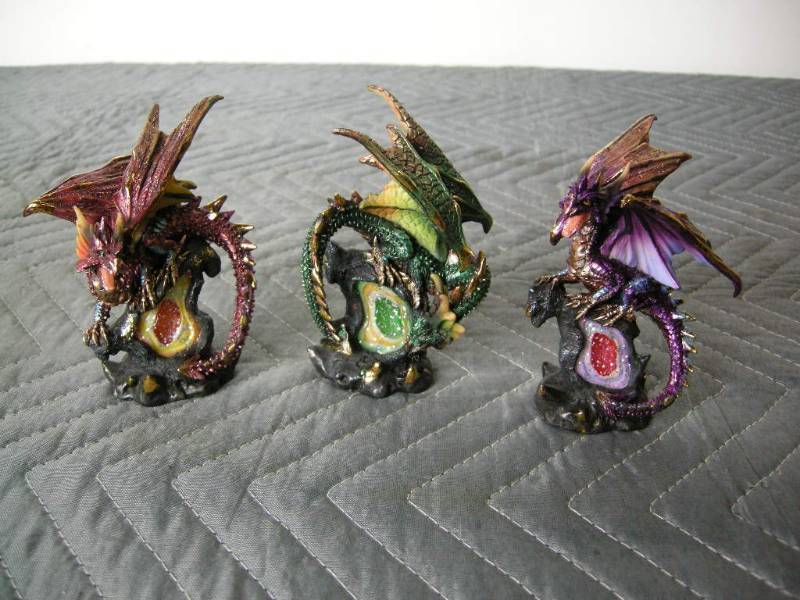 Three Resin Dragons