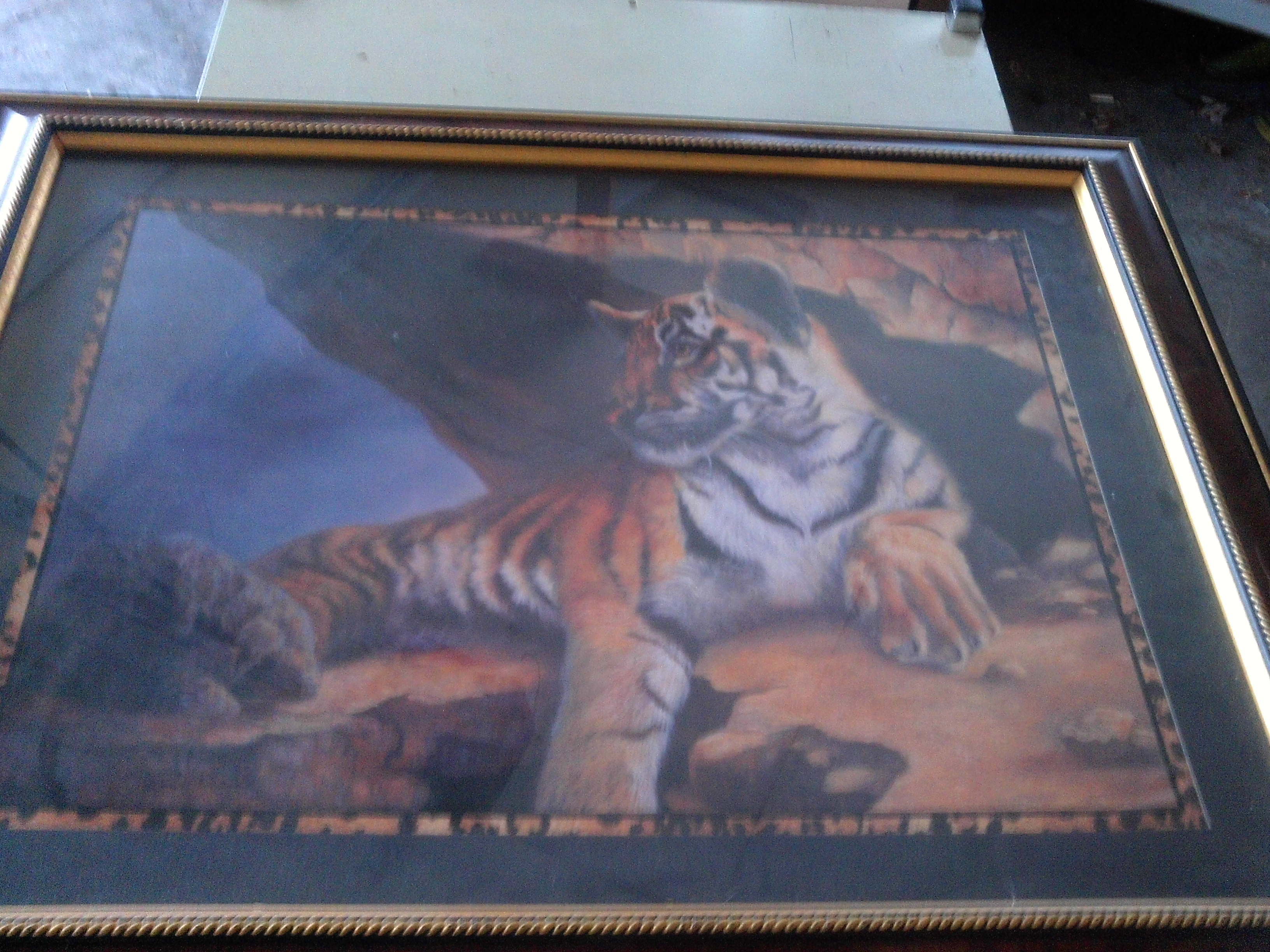 home interiors tiger picture