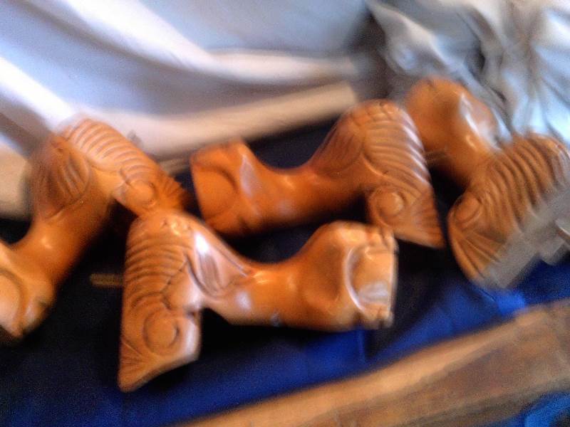 set of 4 wooden leg bottoms